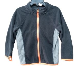 Kids Jumping Beans Black and Gray Hoodie with Orange Accents